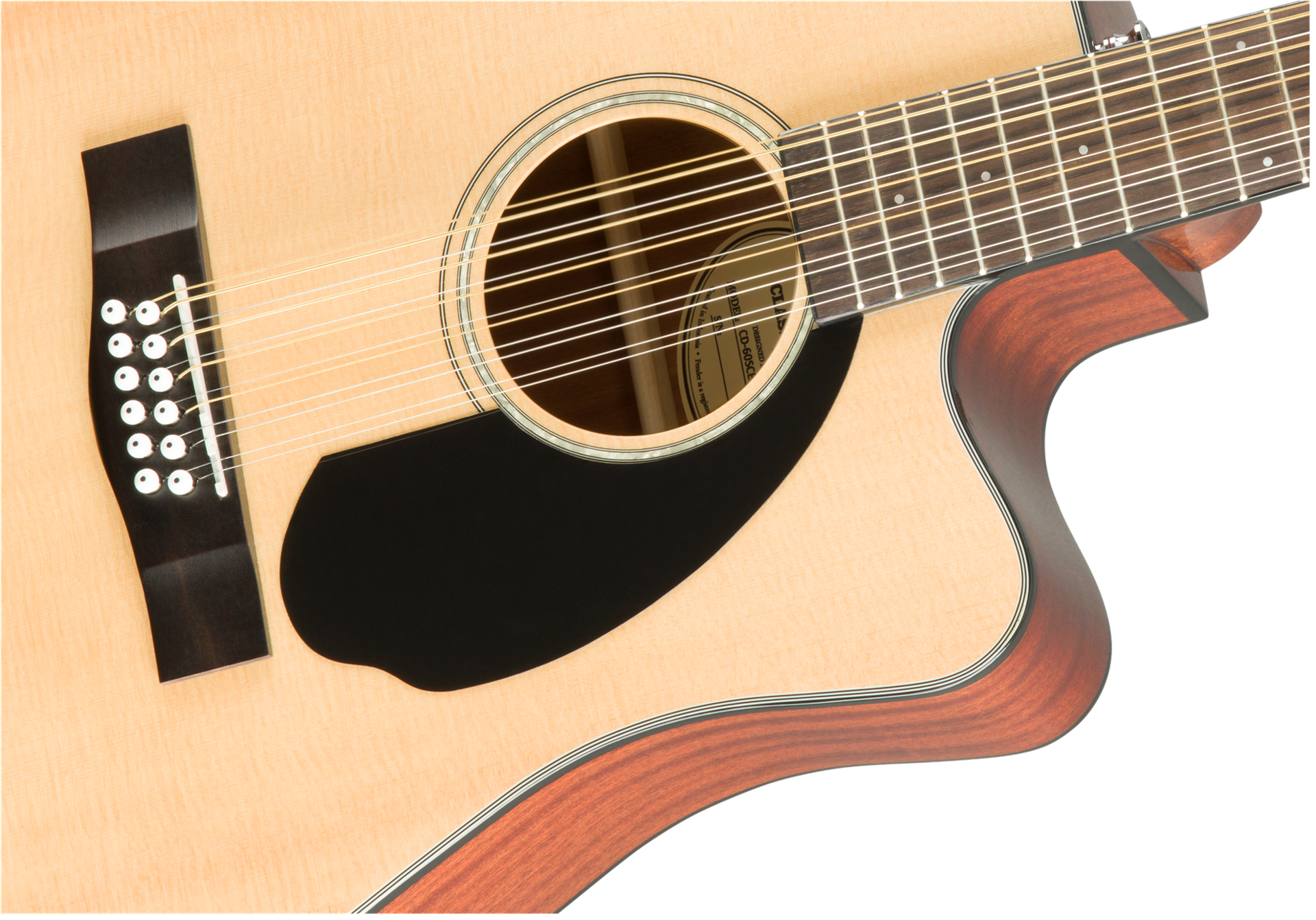 Fender CD-60SCE Dreadnought 12-String Acoustic Guitar with Walnut Fingerboard in Natural