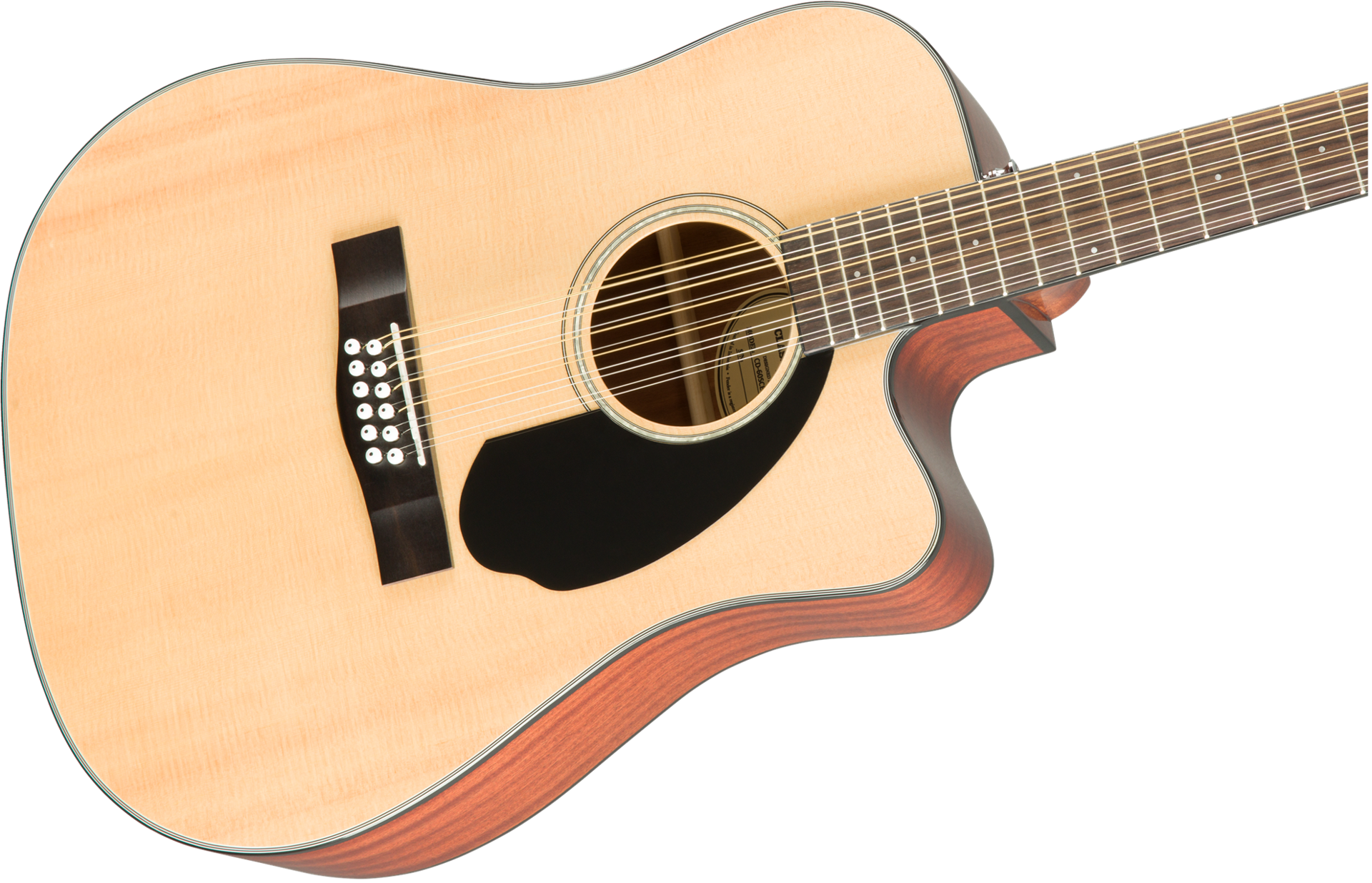 Fender CD-60SCE Dreadnought 12-String Acoustic Guitar with Walnut Fingerboard in Natural