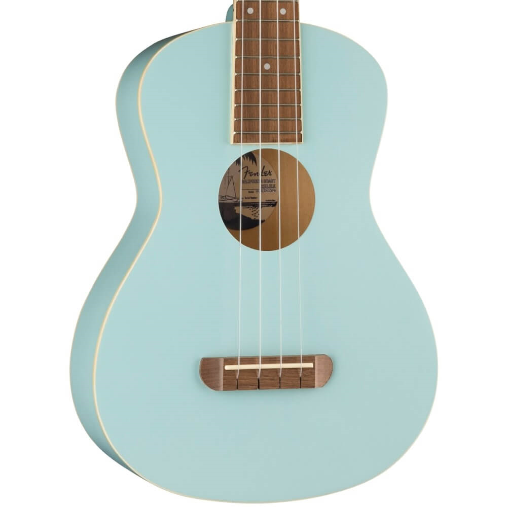Fender Avalon Tenor Ukulele with Walnut Fretboard - Daphne Blue