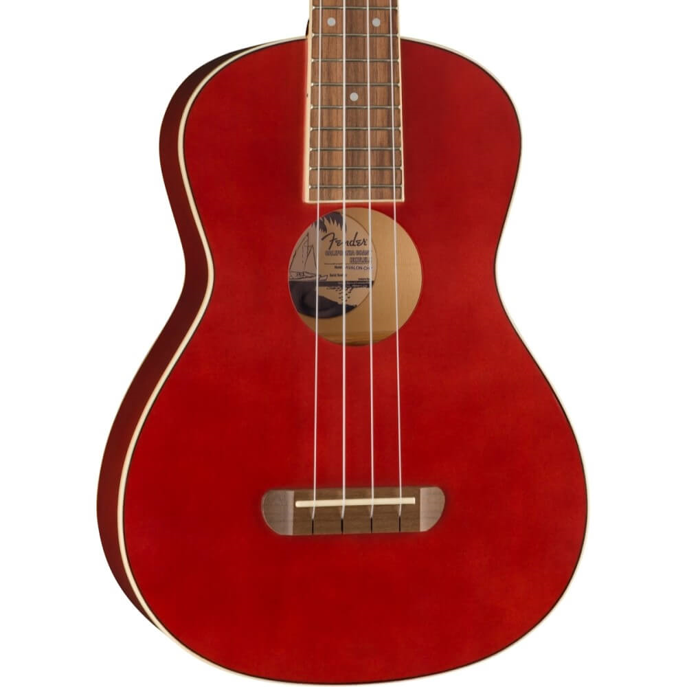 Fender Avalon Tenor Ukulele with Walnut Fretboard - Cherry