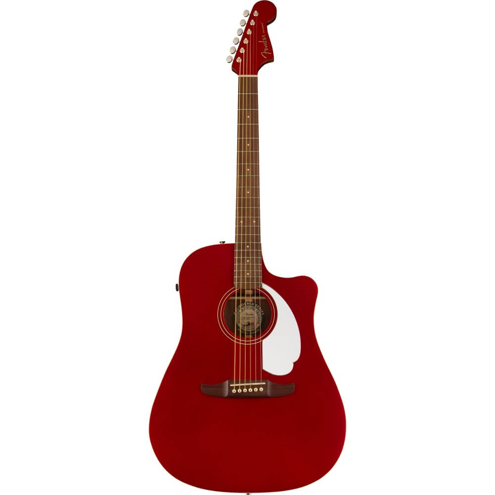 Fender California Player Redondo Acoustic Guitar with Fishman Preamp - Candy Apple Red
