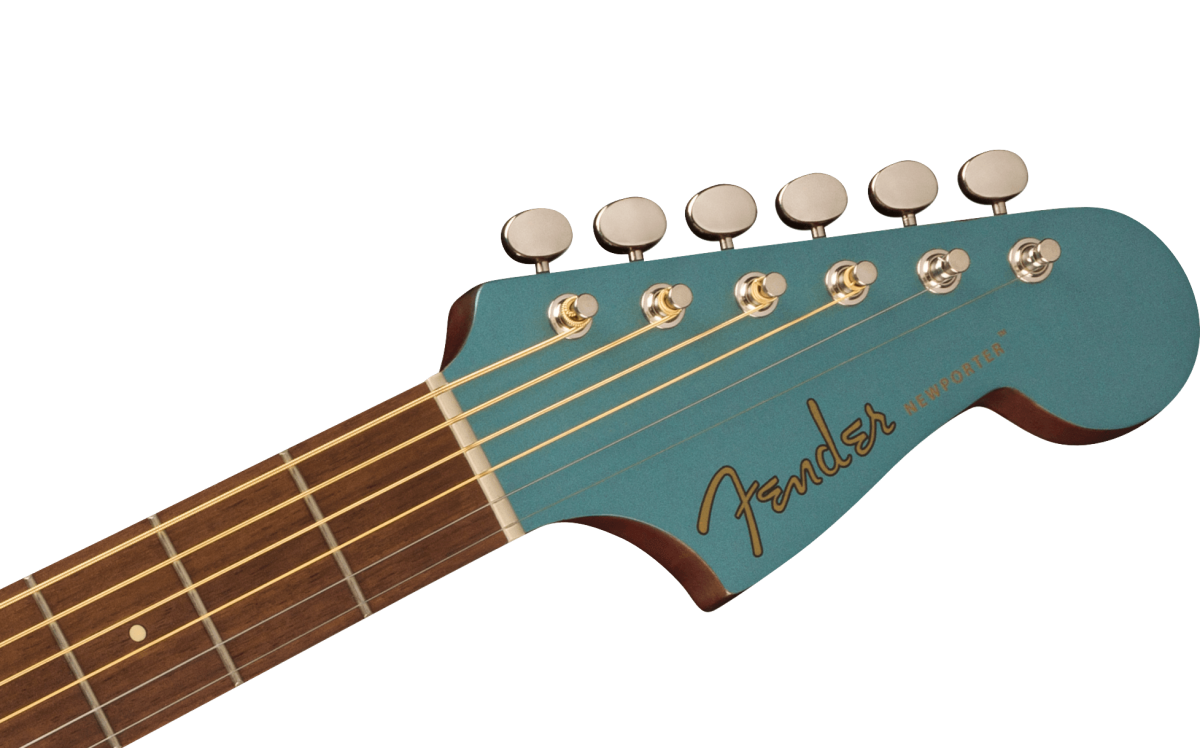 Fender Newporter Player Acoustic Guitar with Black Pickguard in Tidepool
