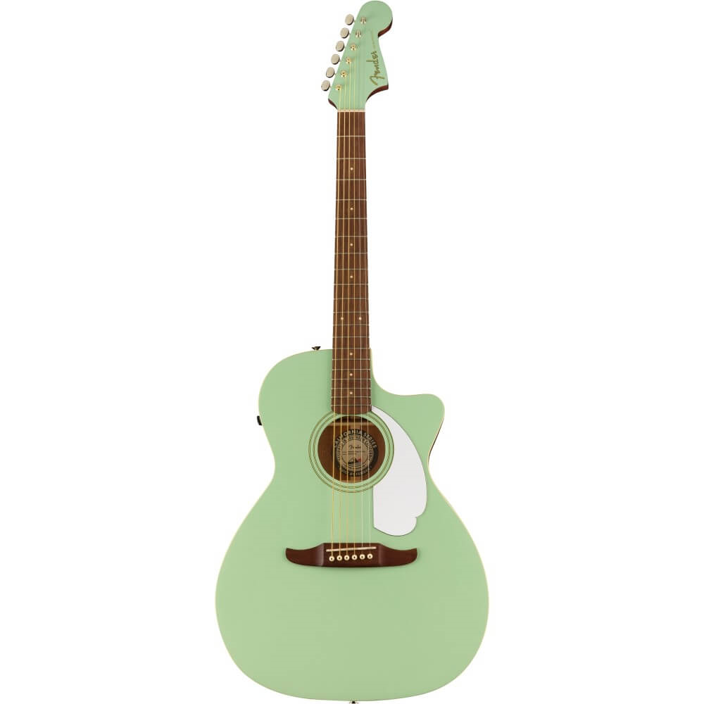 Fender California Player Newporter Acoustic Guitar with Fishman Pickup - Surf Green