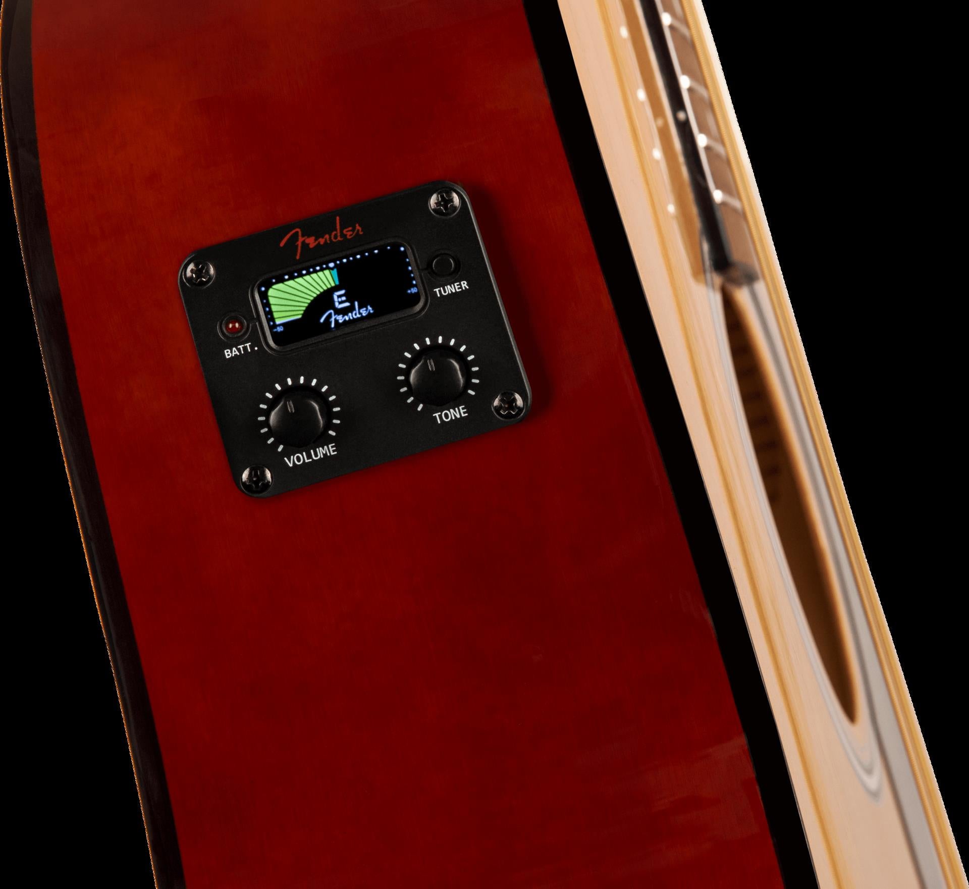 Fender FA-125CE Dreadnought Acoustic Guitar with Walnut Fingerboard in Natural