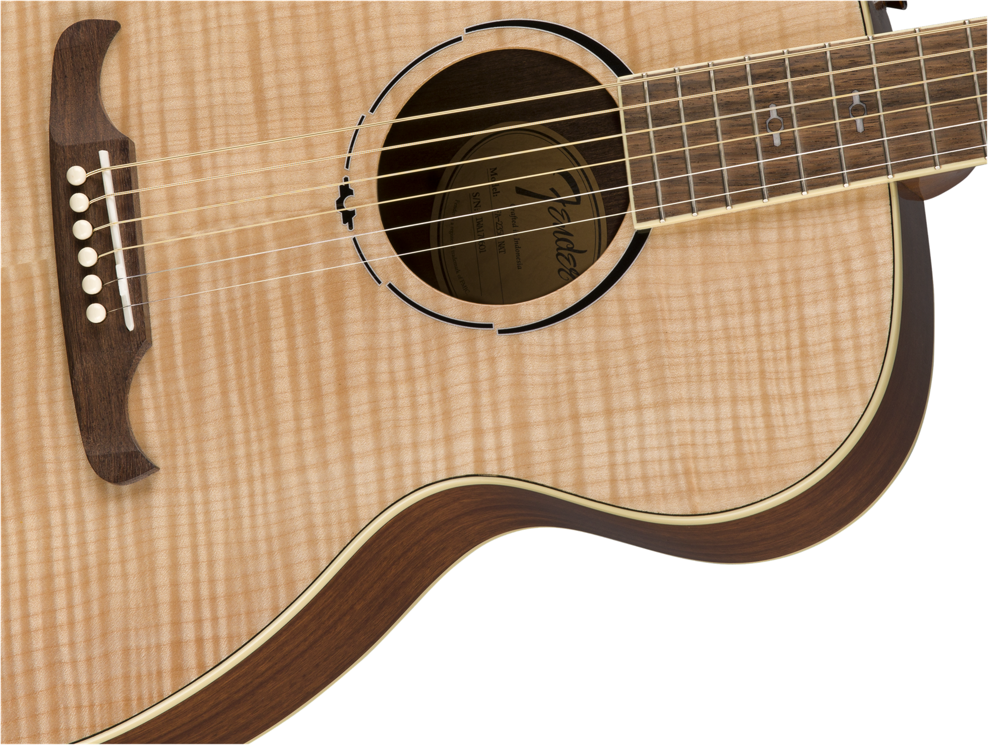 Fender FA-235E Concert Acoustic Guitar with Laurel Fingerboard in Natural