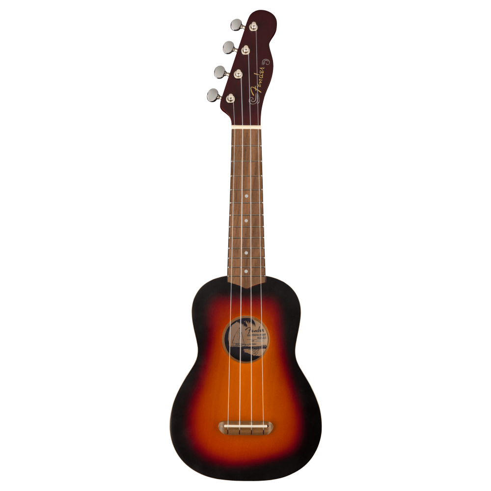 Fender Venice Soprano Uke Walnut Fretboard - 2 Colour Burst
