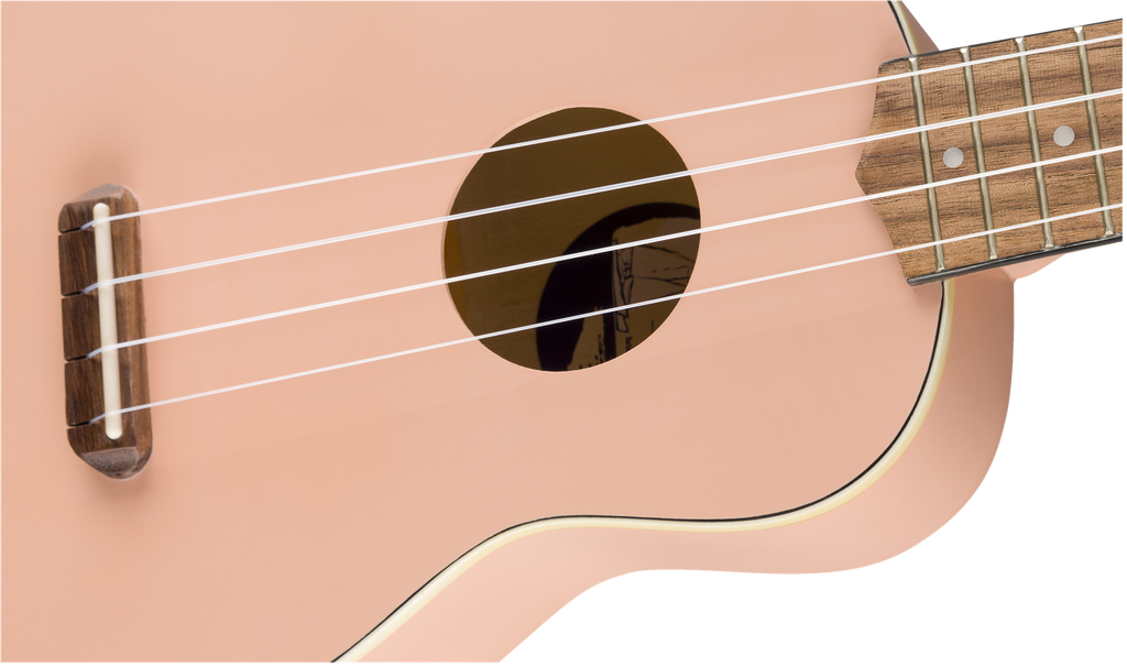 Fender Venice Soprano Ukulele Shell Pink