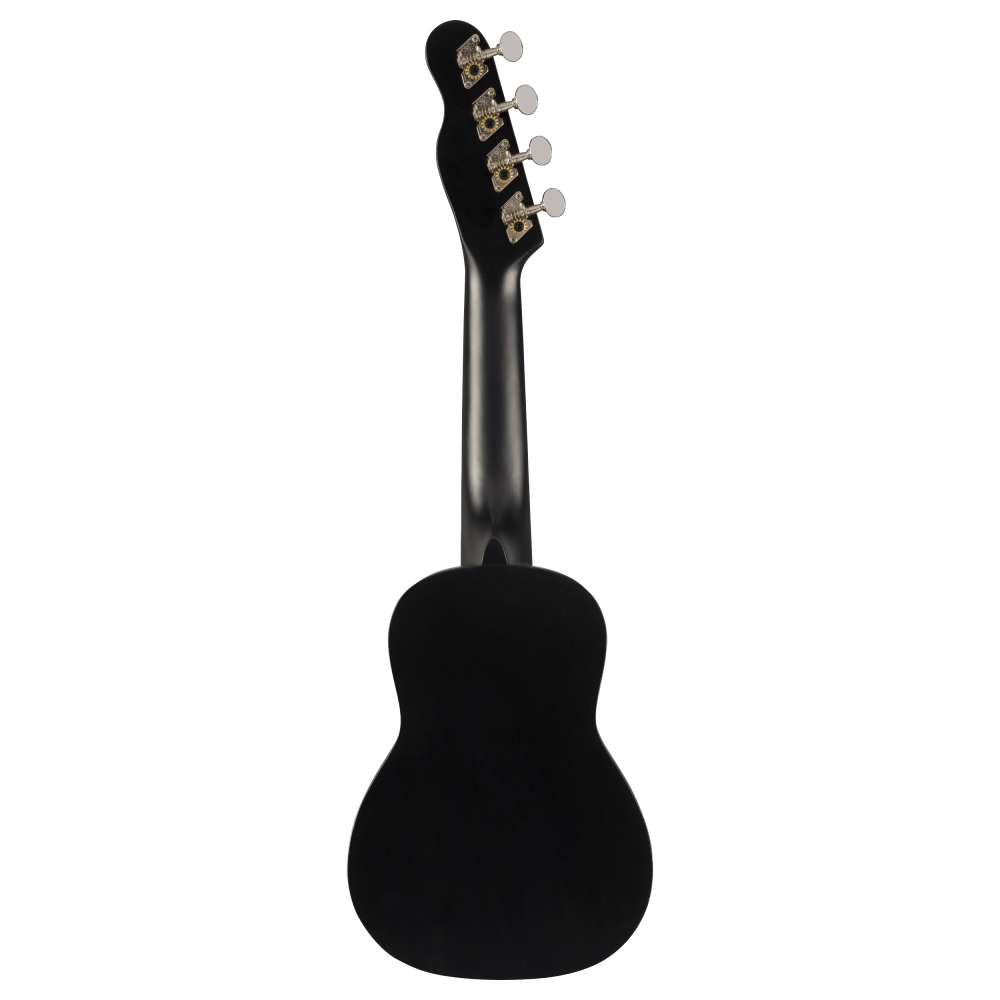 Fender Venice Soprano Uke Walnut Fretboard in Black
