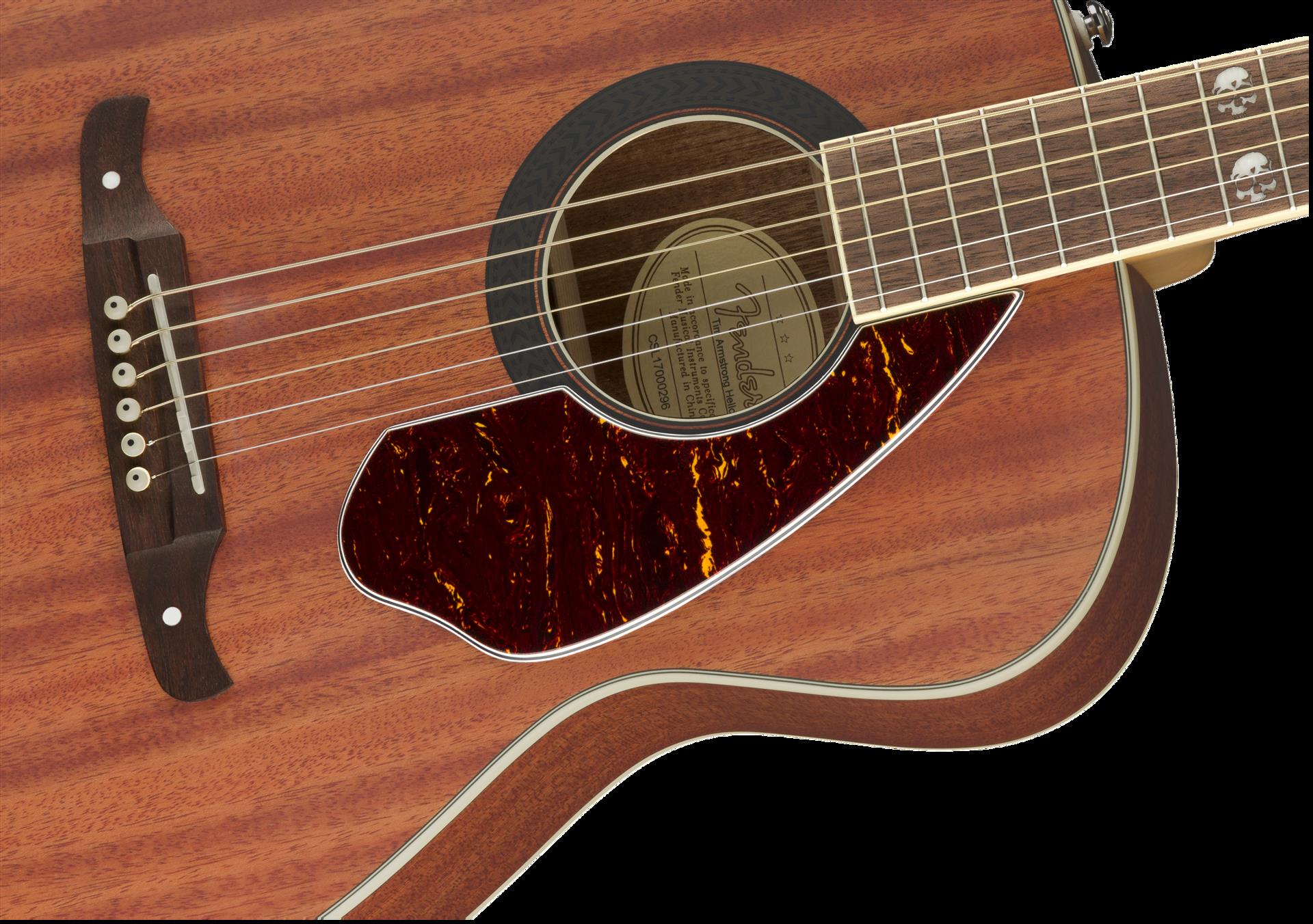 Fender Tim Armstrong Hellcat Acoustic Guitar with Walnut Fingerboard in Natural
