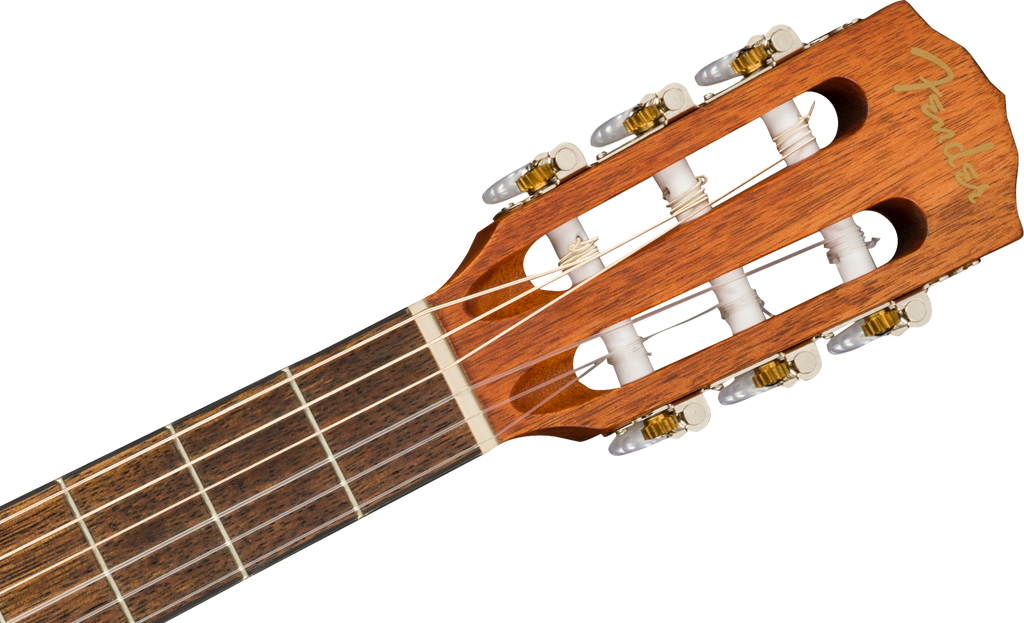 Fender ESC105 Educational Classical Guitar with nylon strings and natural wood finish, ideal for beginner musicians.