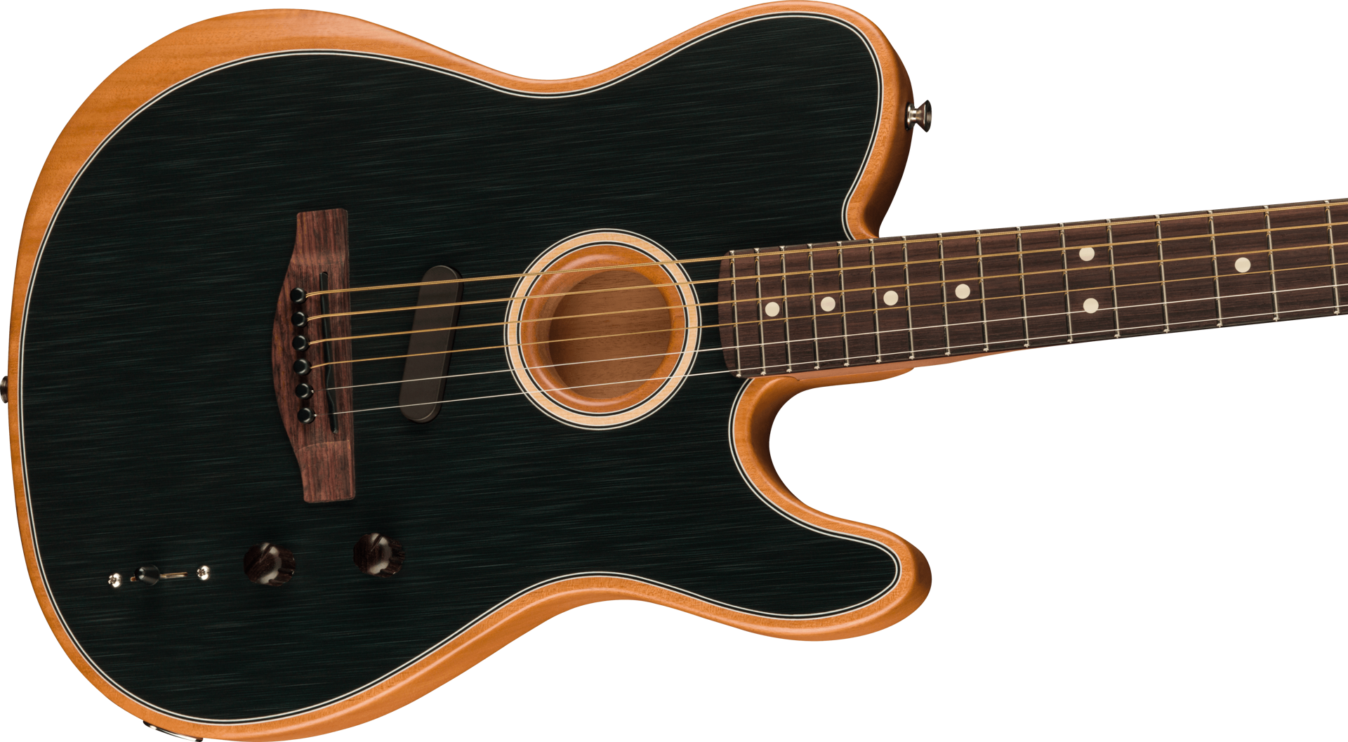 Fender Acoustasonic Player Telecaster Electric Guitar - Rosewood Fingerboard - Brushed Black