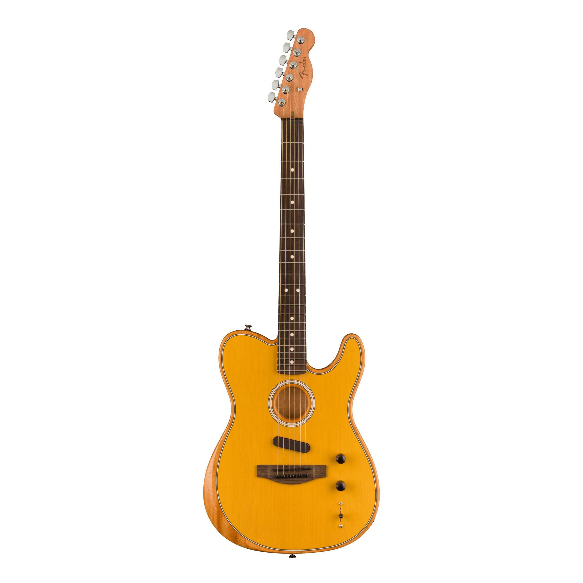 Fender Acoustasonic Player Telecaster Electric Guitar - Rosewood Fingerboard - Butterscotch Blonde