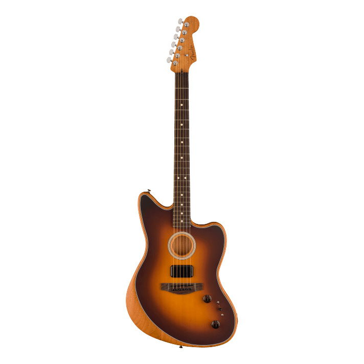 Fender Acoustasonic Player Jazzmaster Electric Guitar with Rosewood Fretboard - 2 Colour Sunburst