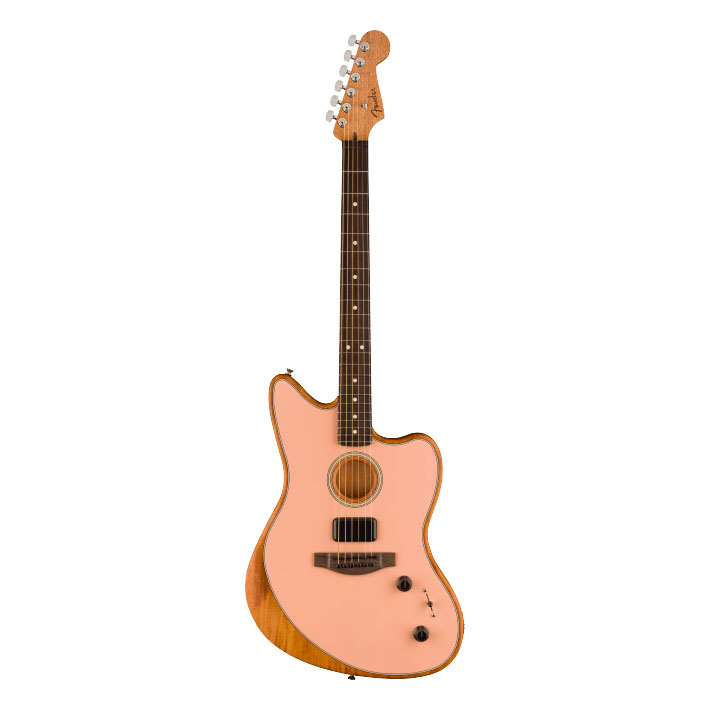 Fender Acoustasonic Player Jazzmaster Electric Guitar with Rosewood Fretboard - Shell Pink