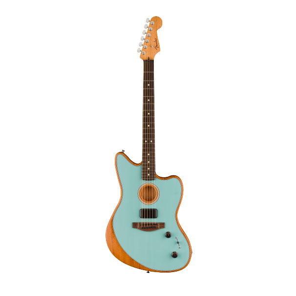 Fender Acoustasonic Player Jazzmaster Electric Guitar with Rosewood Fretboard - Ice Blue