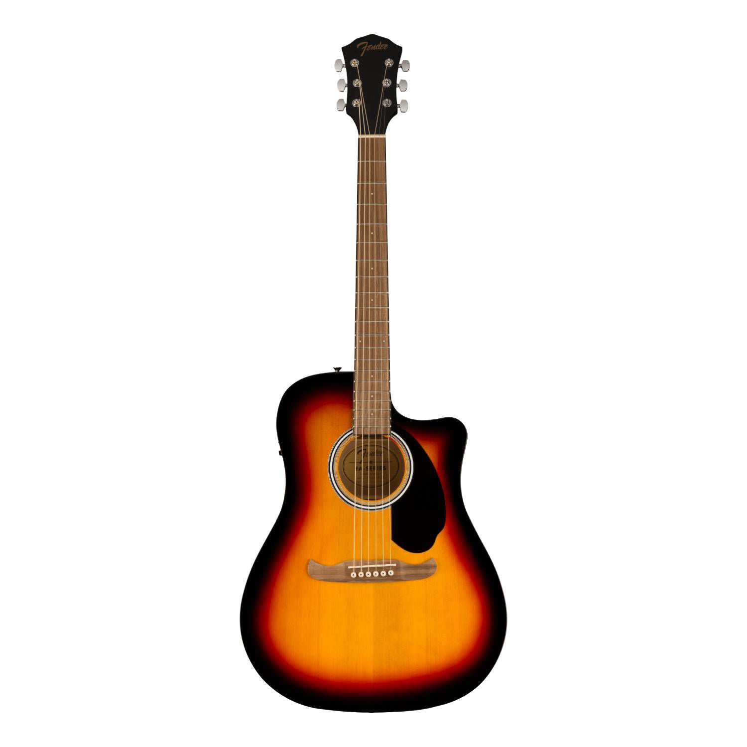 Fender FA-125CE Dreadnought Acoustic Guitar with Walnut Fingerboard in Sunburst