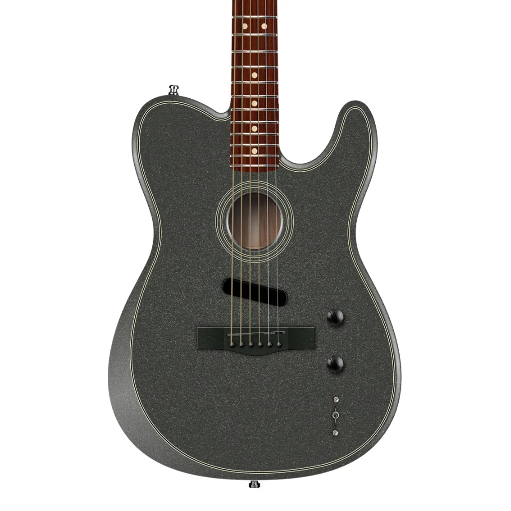Fender Ltd Ed Acoustasonic Standard Telecaster Charcoal Frost Metallic