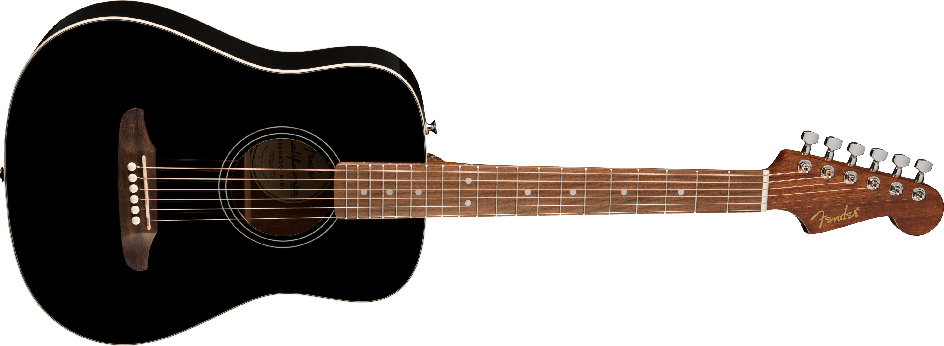 Fender California Standard Redondo Mini w/Bag Spruce Top - Black