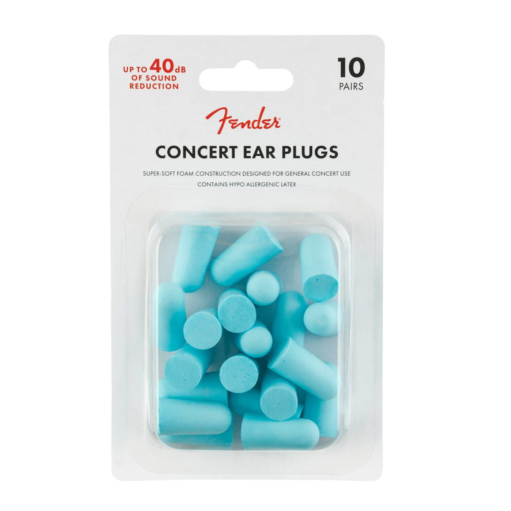 Fender Concert Ear Plugs in Daphne Blue (10 Pair)