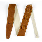 Fender 2.5" Ball Glove Leather Guitar Strap in Brown