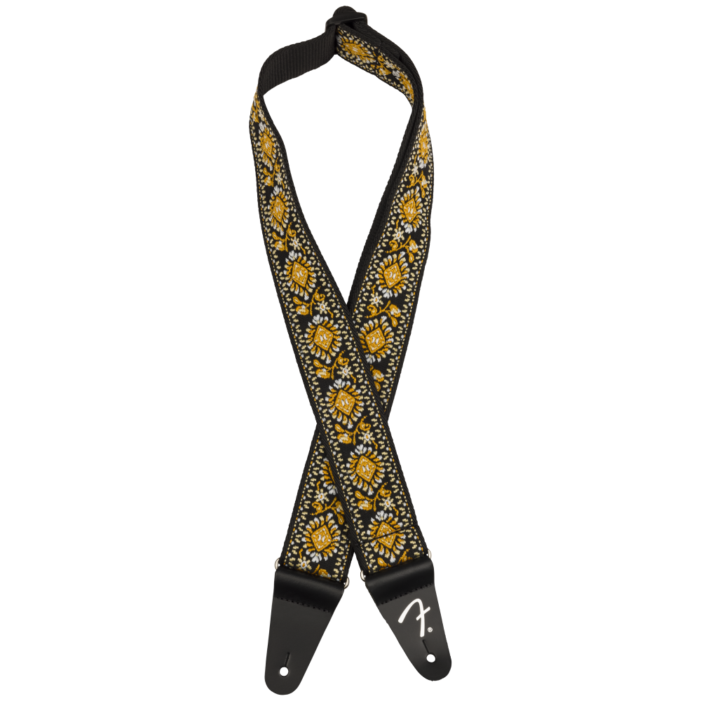 Fender Pasadena Woven Strap Yellow Lotus 2 inch