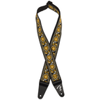 Fender Pasadena Woven Strap Yellow Lotus 2 inch