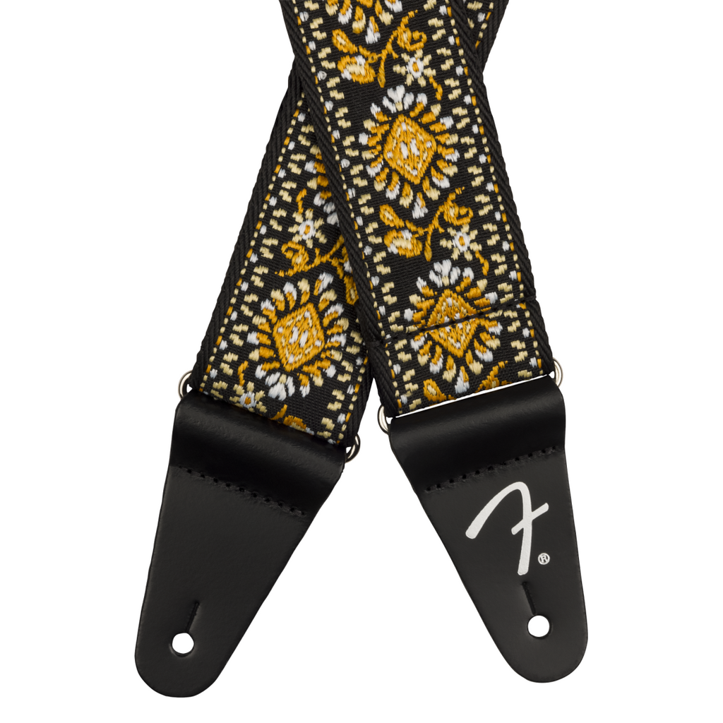 Fender Pasadena Woven Strap Yellow Lotus 2 inch