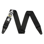 Fender Joe Strummer Know Your Rights polyester guitar strap with printed design, adjustable for comfortable playing.