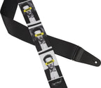 Fender Joe Strummer Know Your Rights polyester guitar strap with printed design and adjustable length, ideal for electric guitars.