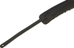 Fender Joe Strummer vintage saddle guitar strap with leather ends and woven fabric, adjustable for electric guitar use