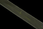 Fender Broken-In Leather 2.5-inch green guitar strap with adjustable design and padded comfort for secure instrument support.