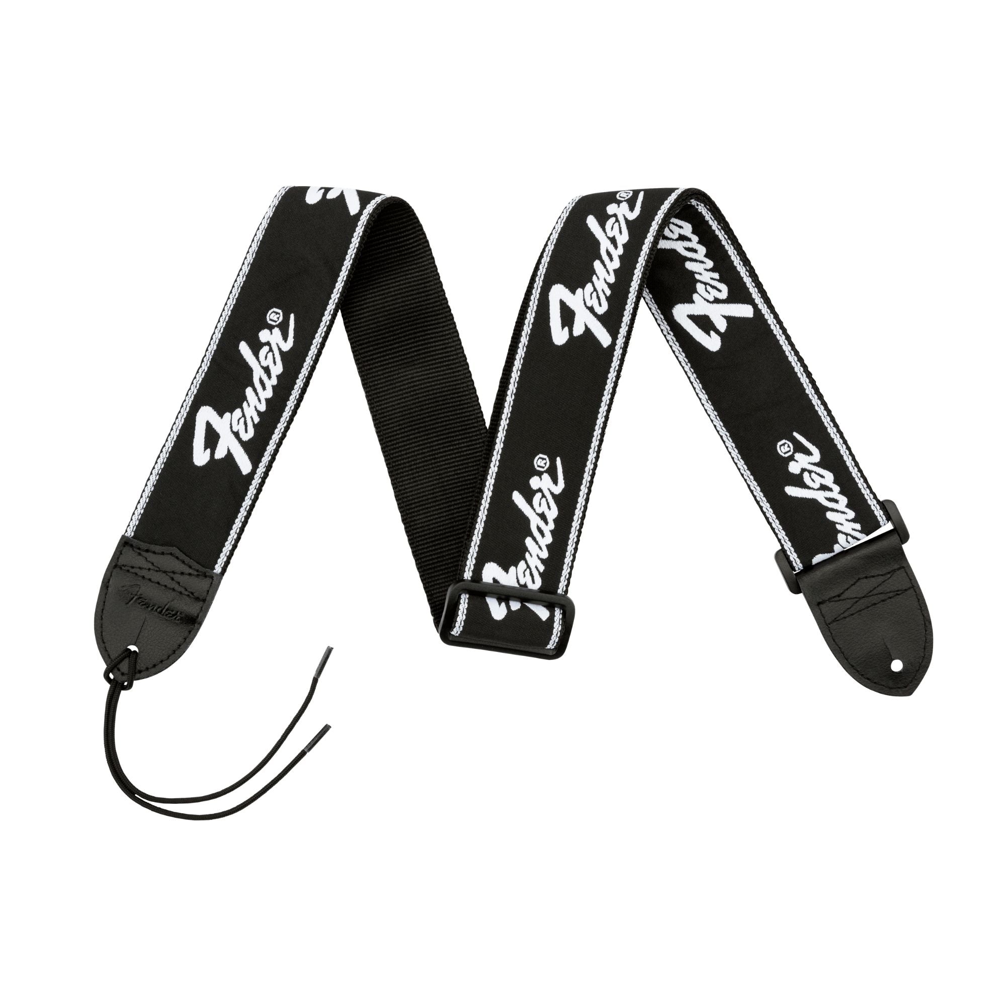 Fender Running Logo Guitar Strap in Black