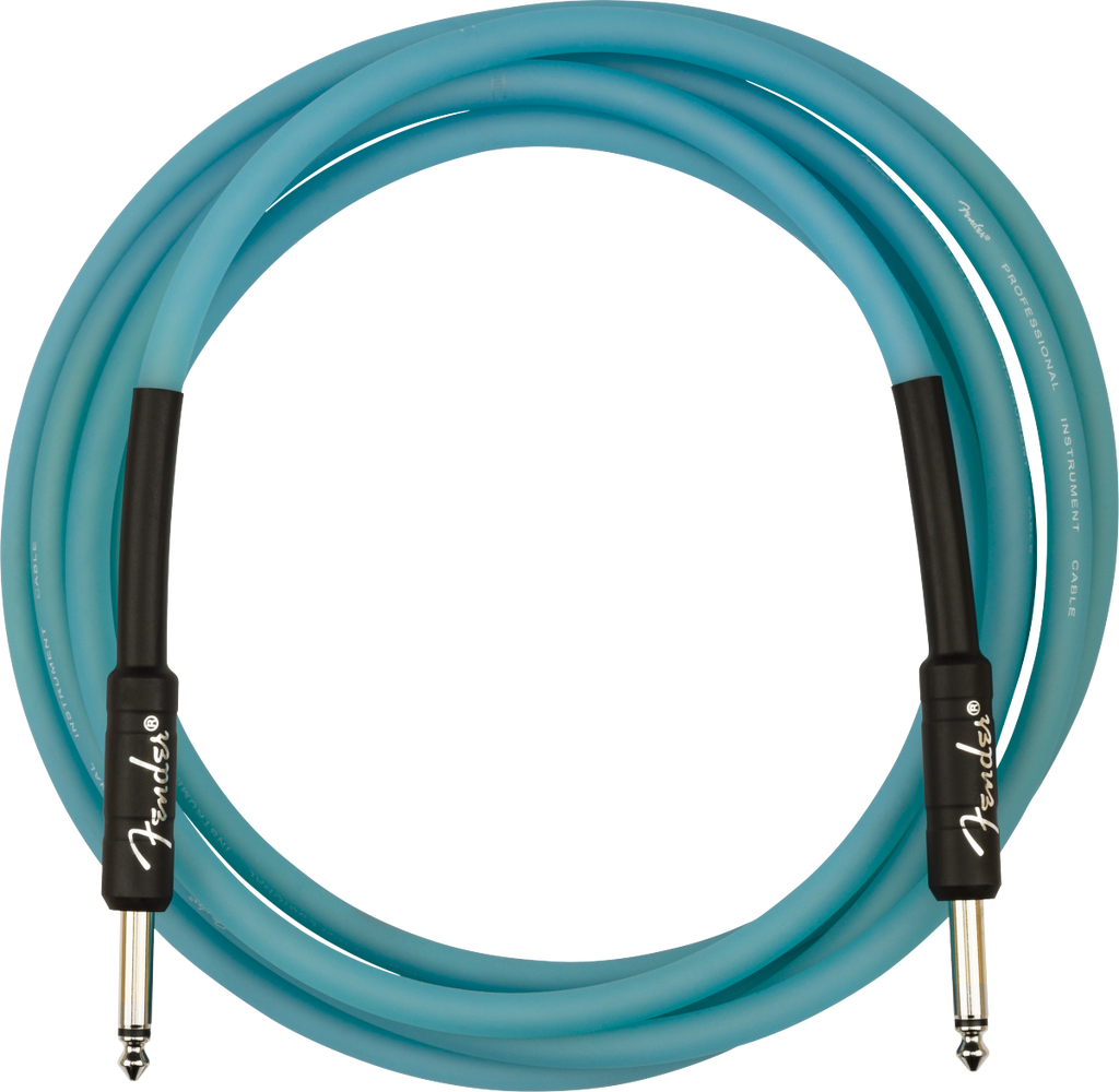 Fender Professional Glow in the Dark Cable - 10ft - Blue