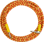 Fender MonoNeon Angled Instrument Cable 10'-Orange