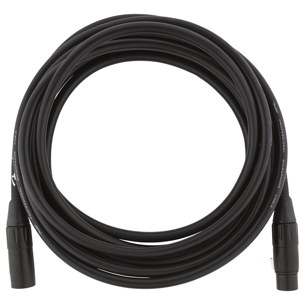 Fender Professional Series 15ft Microphone Cable in Black