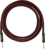 Fender Professional Series 10ft instrument guitar cable in red tweed with connectors, designed for high-quality guitar connections.