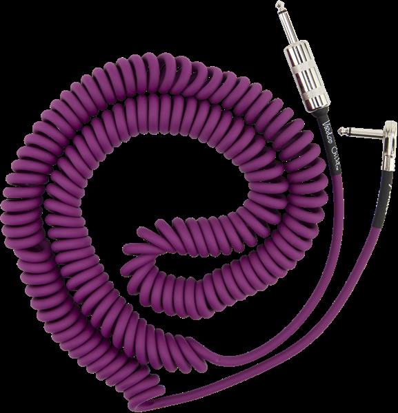 Fender Hendrix Voodoo Child purple guitar cable, 1/4 inch guitar lead with durable connectors, designed for electric guitar use