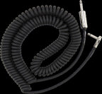 Fender Hendrix Voodoo Child guitar cable in black, 10-foot length, with durable connectors and flexible design for electric guitar.