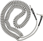 Fender Professional Coil 30ft Guitar Cable in White Tweed