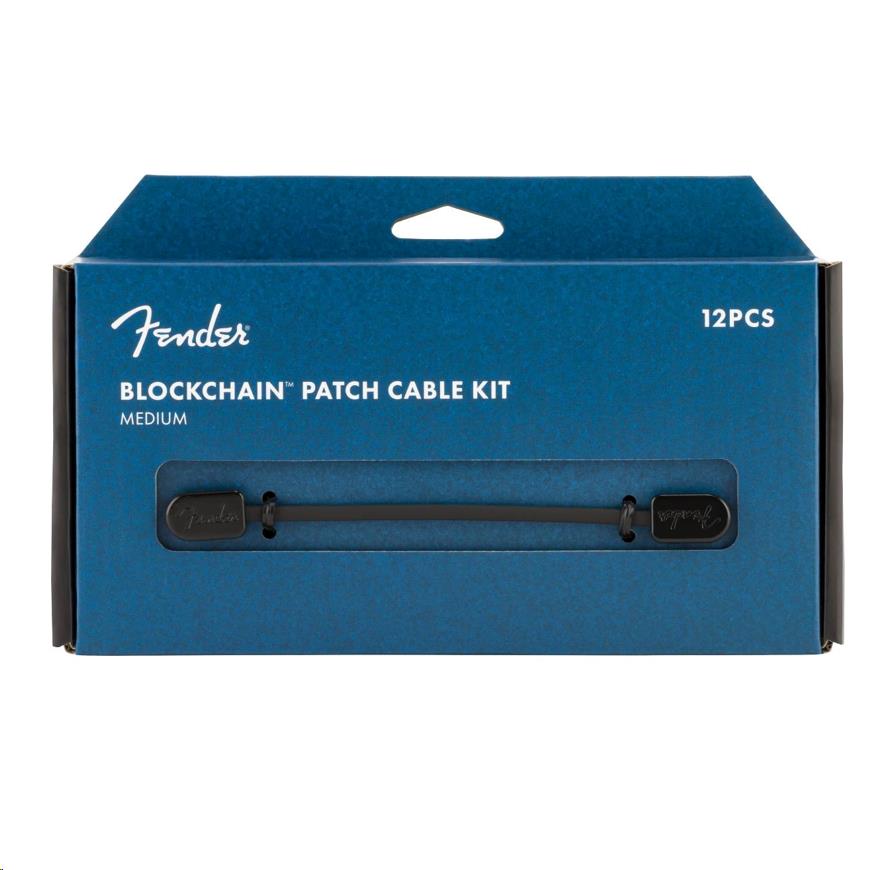 Fender Blockchain Patch Cable Kit Med Black