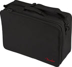 Fender small professional pedal board bag for effects pedalboards, with padded compartments and sturdy handle.