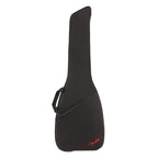 Fender Fretboard -405 electric bass gig bag in black with padded exterior and carrying straps, designed for bass guitar protection.