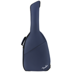 Fender Midnight Blue Performance Dreadnought guitar gig bag with padded straps and sturdy handles for easy transport and protection.