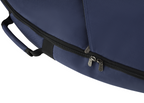Fender Midnight Blue Performance Dreadnought guitar gig bag with padded shoulder straps and handle for easy transport.