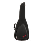 Black Fender FE620 electric guitar gig bag with padded exterior and carrying handle, designed for secure transport of electric guitars.