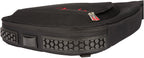 Black Fender FE620 electric guitar gig bag with padded interior and carrying straps, designed for Fender electric guitars.
