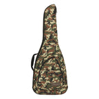 Fender FE920 electric guitar gig bag in woodland camo with padded design and carrying handle for secure travel and storage.