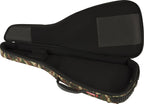 Fender FE920 electric guitar gig bag in woodland camo pattern, padded soft case with handles for easy carrying and protection.