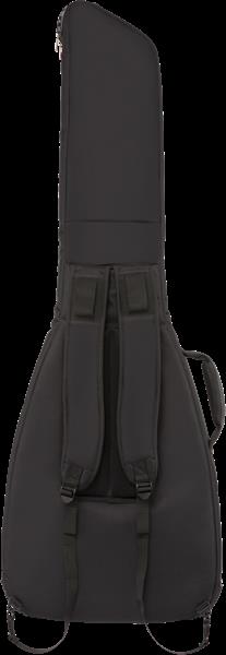 Fender electric bass guitar fretboard gig bag in black, designed for safe transport and storage of bass guitars.