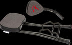 Fender 351 guitar seat and stand combo with padded seat and sturdy rack for guitars, black finish, designed for convenient instrument support